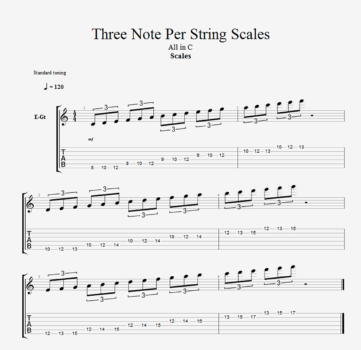 three-note-per-string-scales-2-1400 - The Power of Music