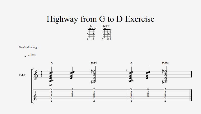 highway-from-g-to-d-exercise