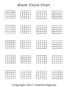 Blank Chord Chart